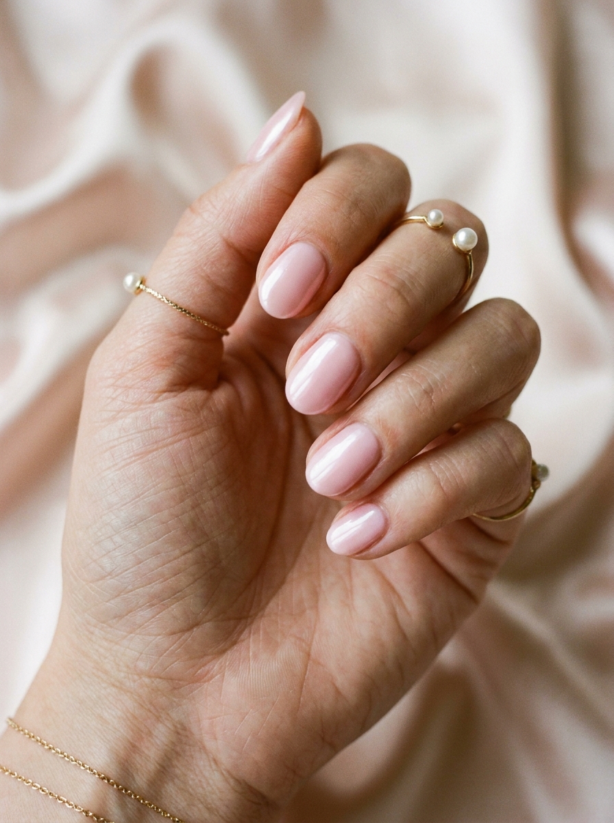 Glazed Pink Nails als Hellrosa Nägel Inspiration 2026